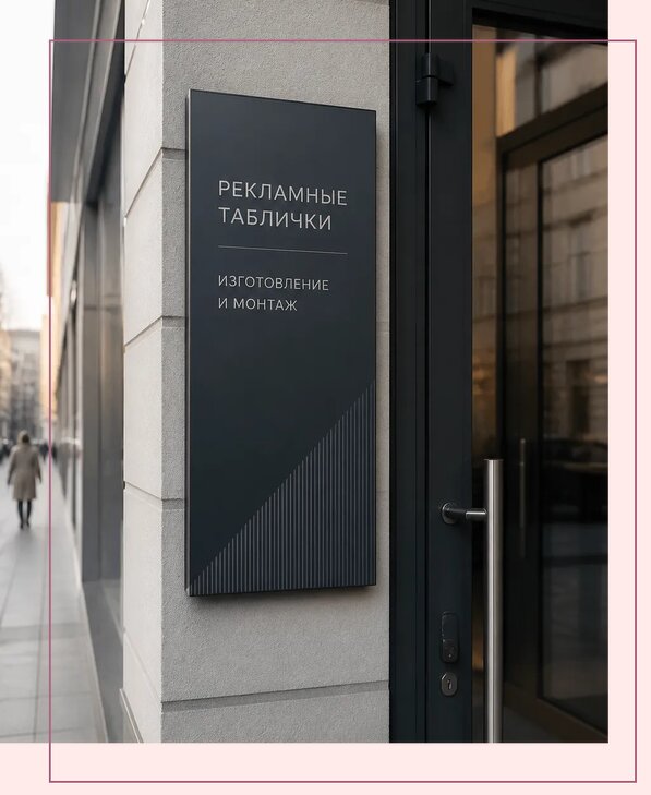 Рекламные таблички в Морозовске по цене от 4620 р. | Аванза-Мрз